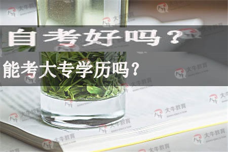 广东财经大学自考好吗?能考大专学历吗?