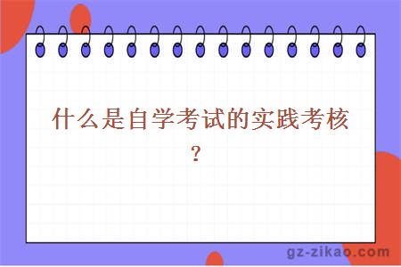 什么是自学考试的实践考核？