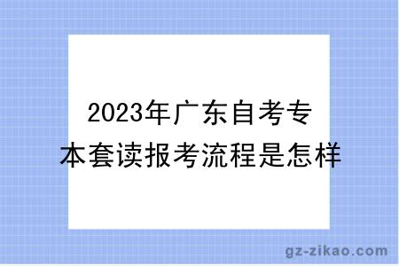 2023年广东自考专本套读报考流程是怎样的？多少钱？